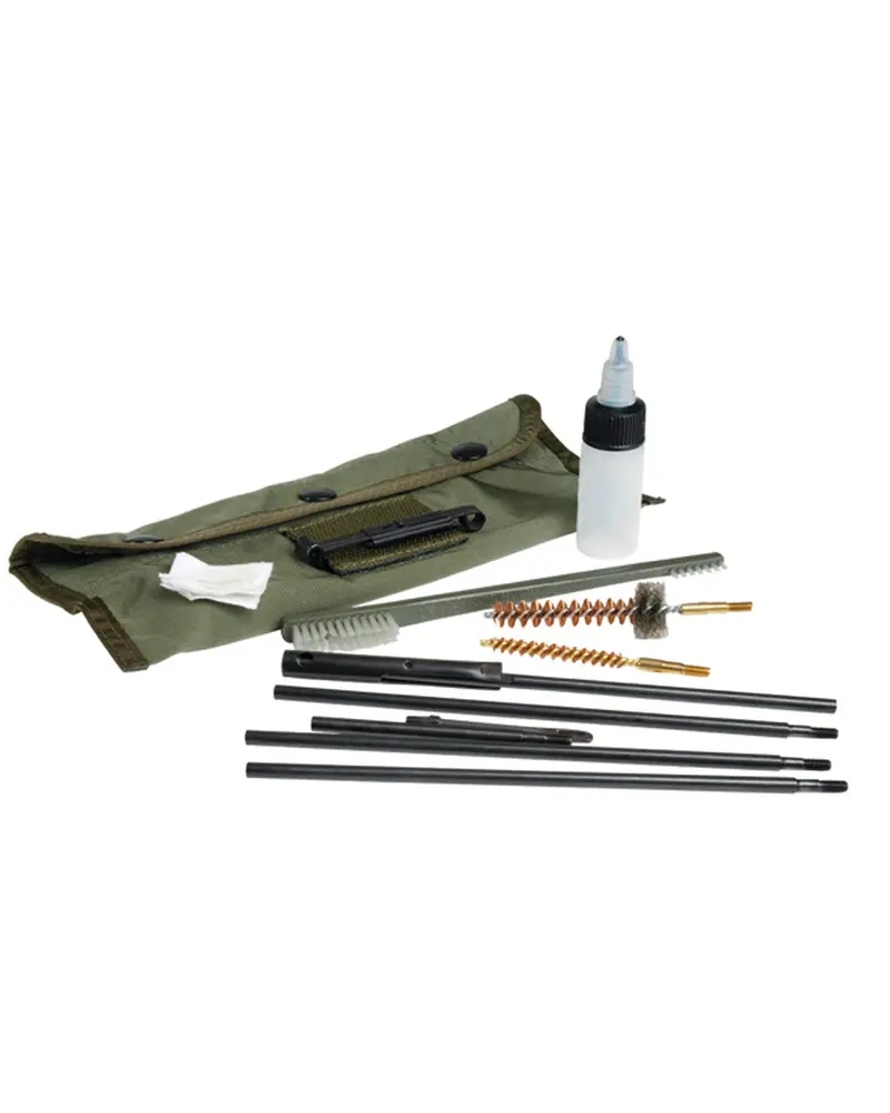 Mil-Tec Kit de Limpieza Profesional US Putzzeug Calibre 5.56mm M16/FAMAS/G36 Oliva