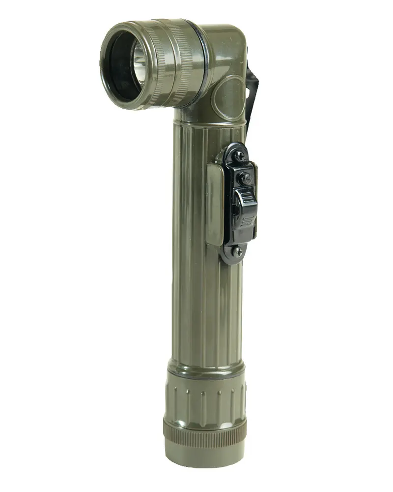 Mil-Tec Linterna Angular LED US Color Oliva Militar - Diseño Compacto Manos Libres