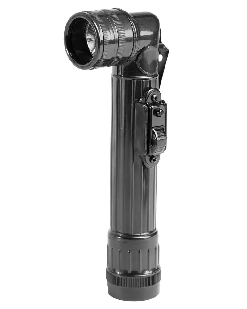 Mil-Tec Linterna LED Angular US SM Negro - Manos Libres Compacta