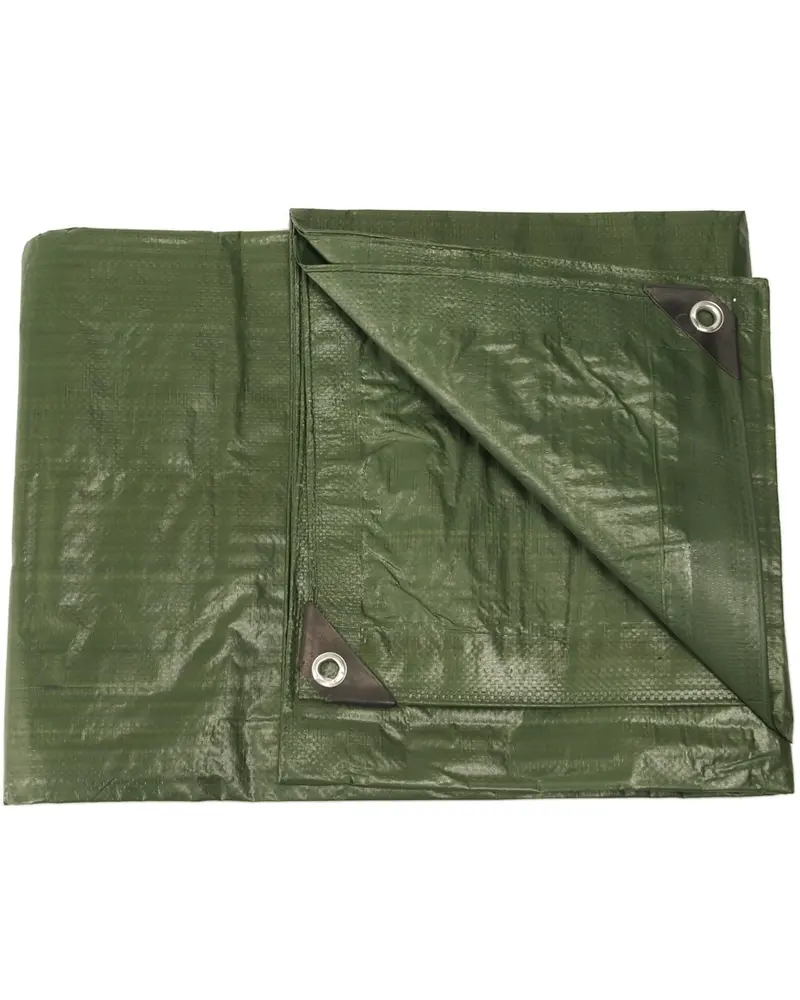 Mil-Tec Lona Impermeable PE 480x600 cm Verde Oliva - Toldo Resistente Multiusos