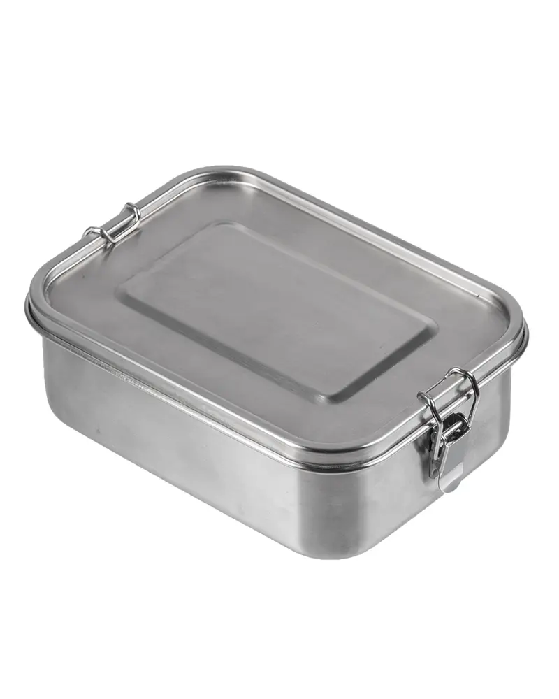 Mil-Tec Lunchbox Acero Inoxidable Plus 18cm - Fiambrera Militar Resistente