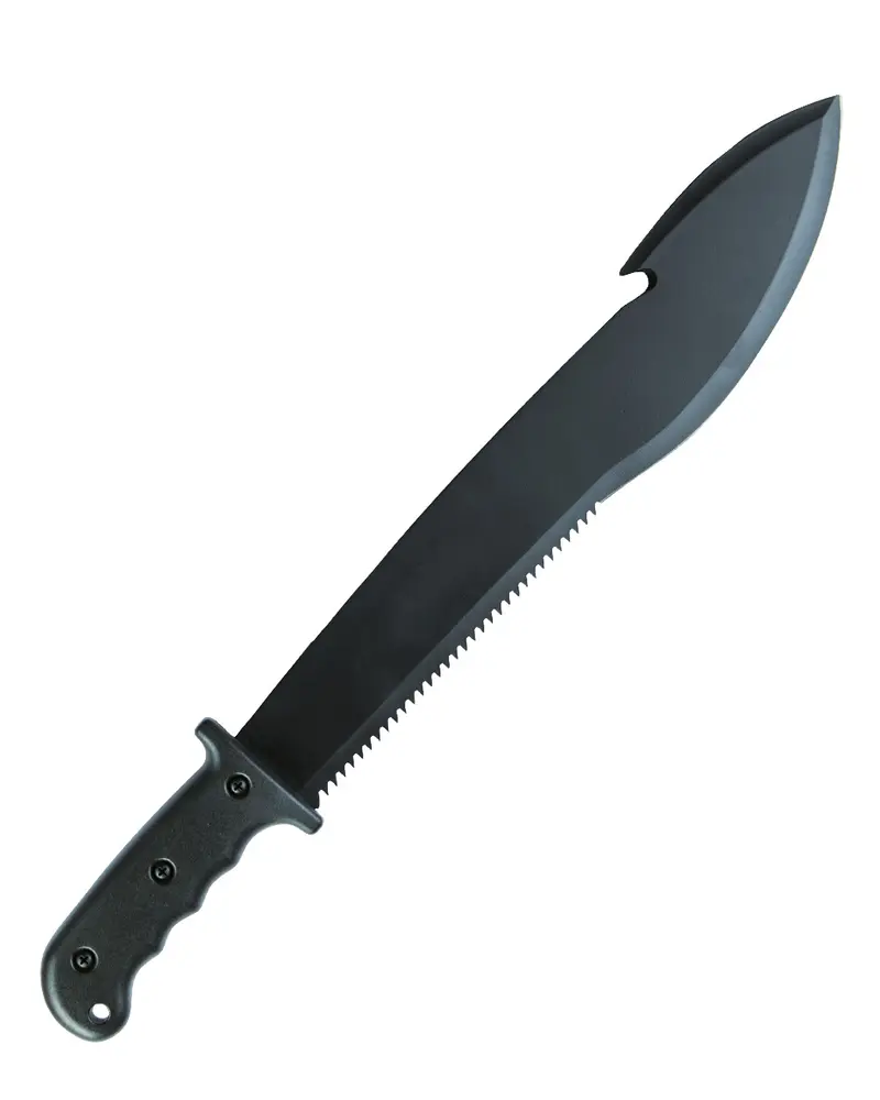 Mil-Tec Machete Hunting M.Säge U.Scheide - Machete de Caza con Funda