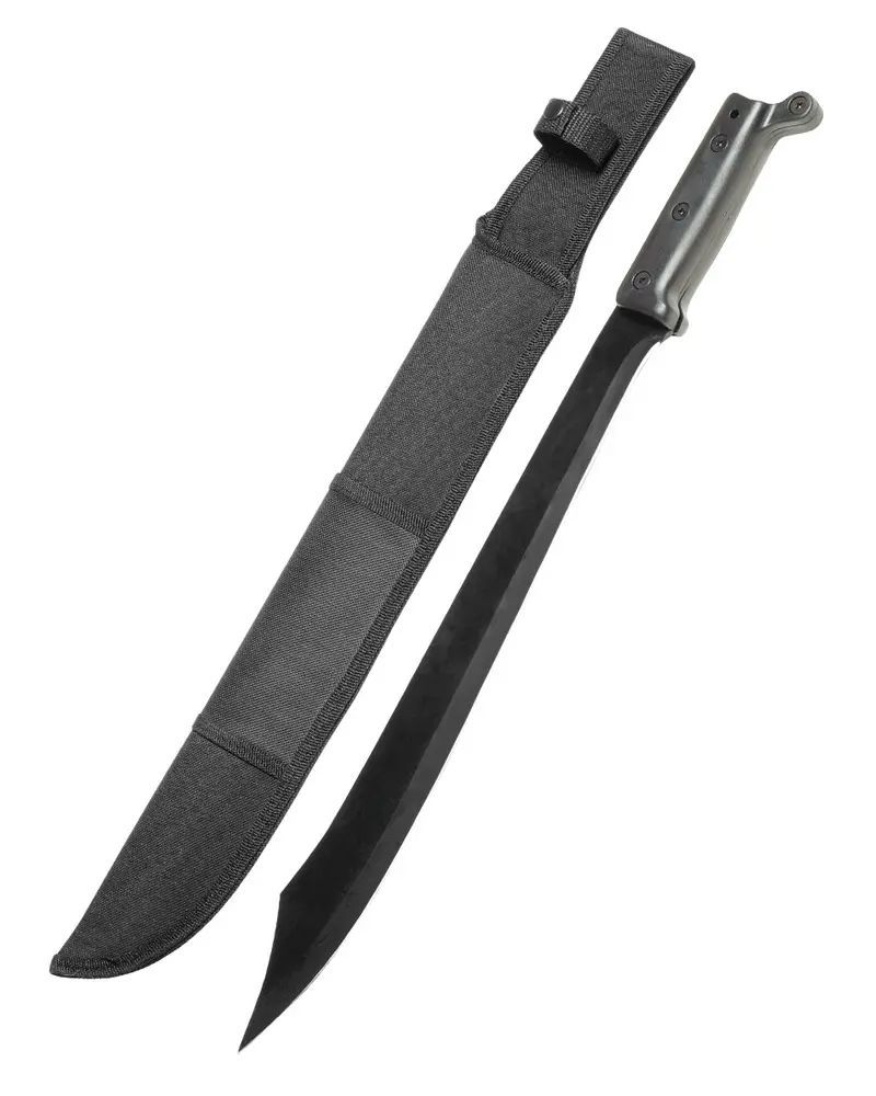 Mil-Tec Machete M.Scheide Wood - Machete Táctico con Mango de Madera