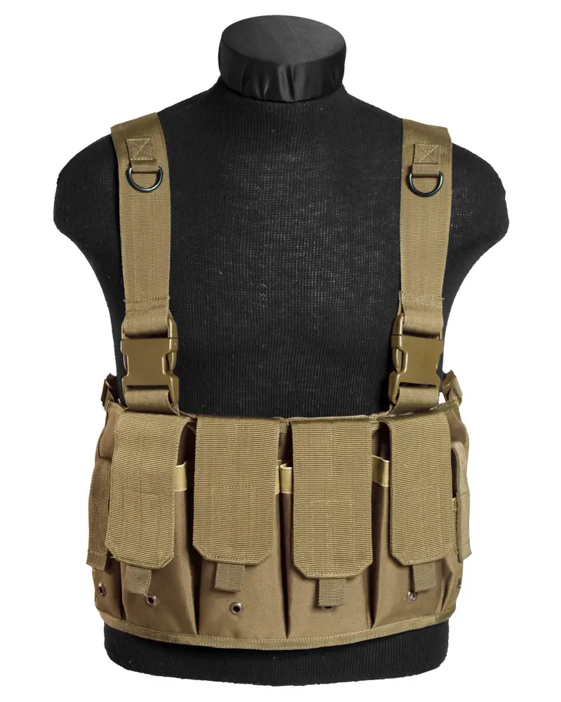 Mil-Tec MAG Carrier Chest Rig Coyote - Portacargadores Táctico Modular