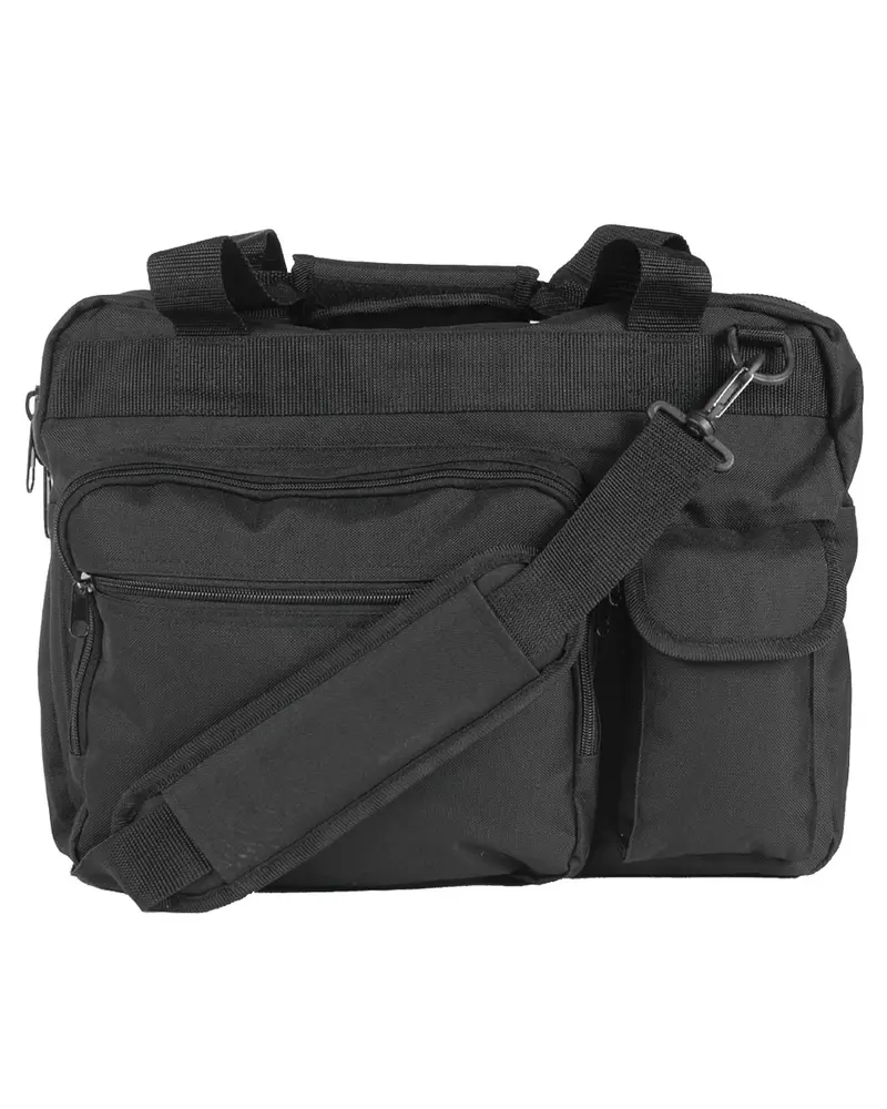 Mil-Tec Maletín Portátil Negro - Bolsa Profesional para Laptop