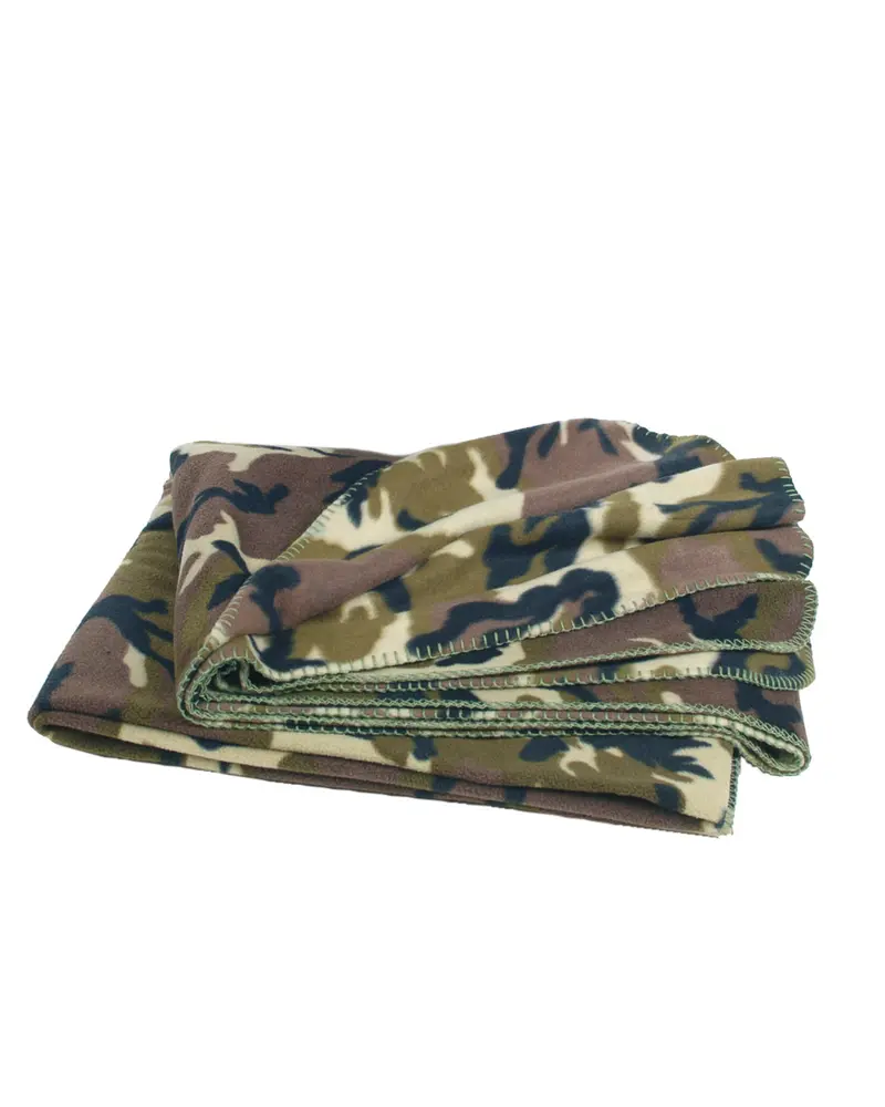 Mil-Tec Manta Polar de Bosque 200x150cm con Bolsa de Transporte - Vellón 320g/m²
