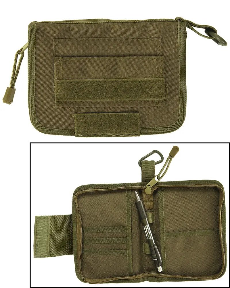 Mil-Tec Meldeblock Organizer Case Oliva - Portadocumentos Profesional