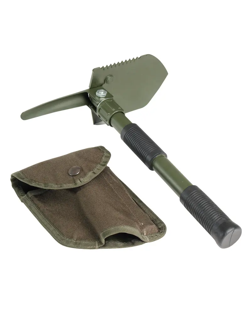 Mil-Tec Mini Klappspaten Pala Plegable Compacta con Funda de Transporte