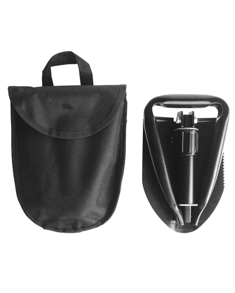 Mil-Tec Mini Pala Plegable Táctica con Funda - Herramienta Multiuso para Camping y Supervivencia