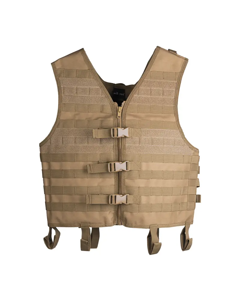 Mil-Tec MOLLE Carrier Vest Gen.II Coyote - Chaleco Táctico Modular Profesional