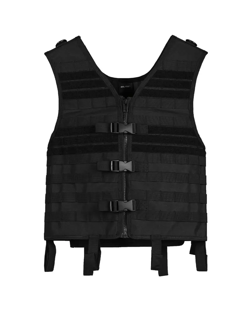 Mil-Tec MOLLE Carrier Weste Gen.II Negro - Chaleco Táctico Modular Segunda Generación