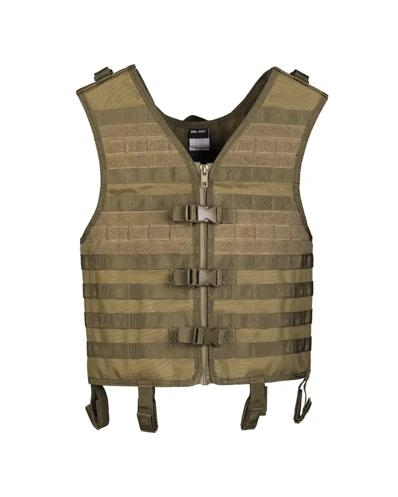 Mil-Tec MOLLE Carrier Weste Gen.II Oliv - Chaleco Táctico Militar con Sistema MOLLE