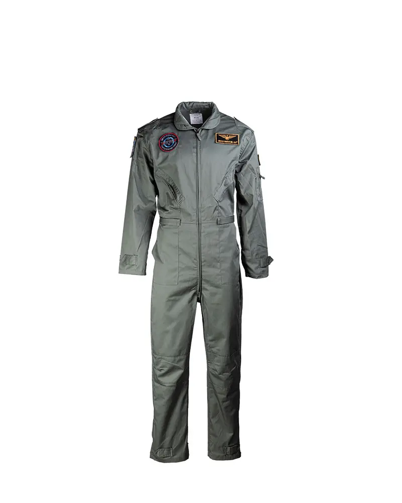 Mil-Tec Mono de Vuelo Militar Infantil US Fliegerkombi con Insignias Oliva