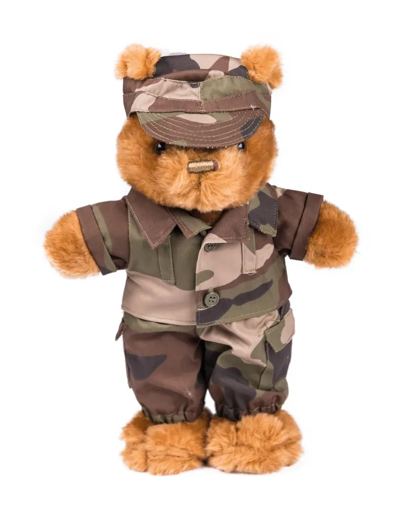 Mil-Tec Mono Teddy Pequeño Camuflaje CCE - Accesorio Militar para Peluches
