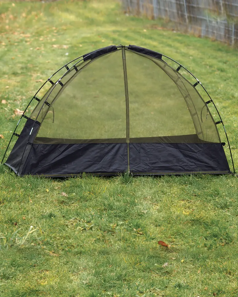 Mil-Tec Moskitonetz Domezelt - Tienda Mosquitera con Varillas Integradas para Camping