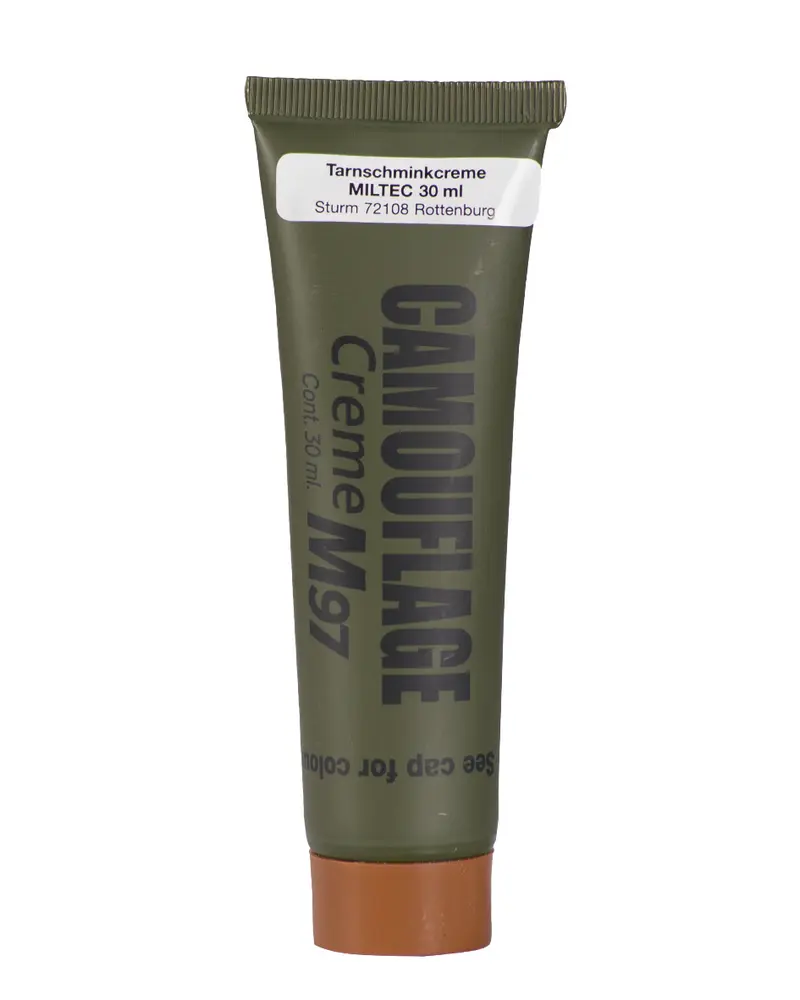 Mil-Tec NATO Crema de Camuflaje Militar 30g - Maquillaje Táctico Profesional Marrón