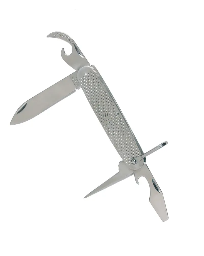 Mil-Tec Navaja Militar US Army Acero Inoxidable - Herramienta Multifuncional 88g