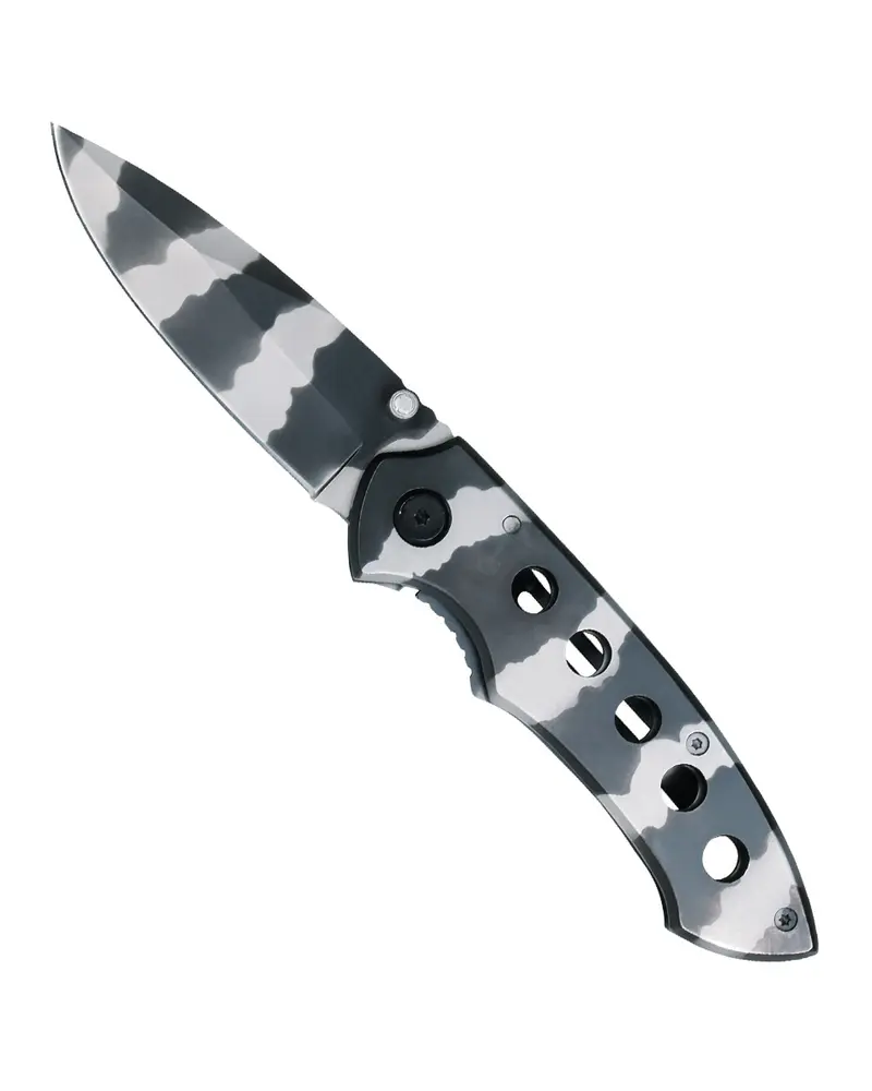 Mil-Tec Navaja Táctica Einhandmesser M.Clip Tarn - Apertura Una Mano