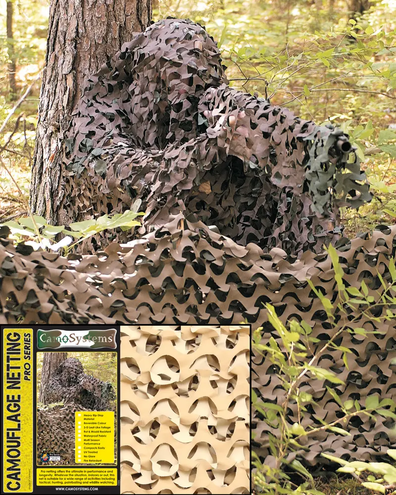 Mil-Tec Netz Pro 'Crazy Camo' 2,4x3,0 Desert - Red de Camuflaje Militar