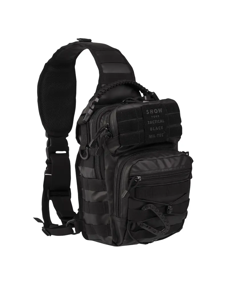 Mil-Tec One Strap Assault Pack SM Tactical Black - Mochila Táctica Militar