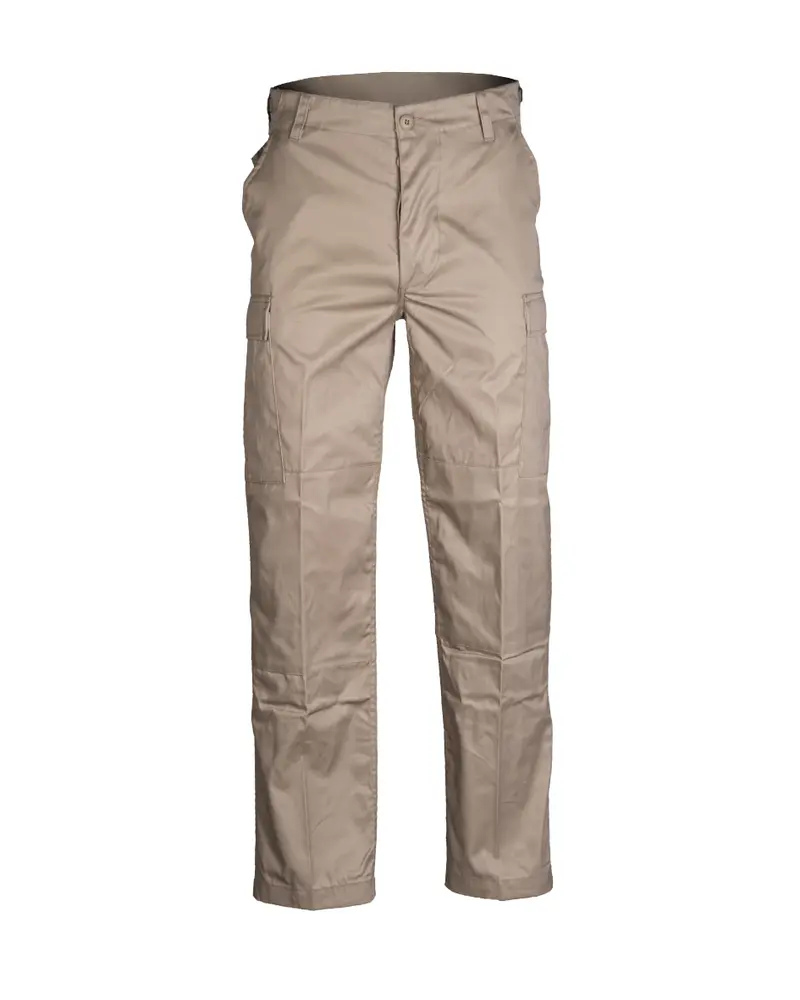Mil-Tec Pantalón Militar BDU Khaki - Estilo Campo Americano Resistente