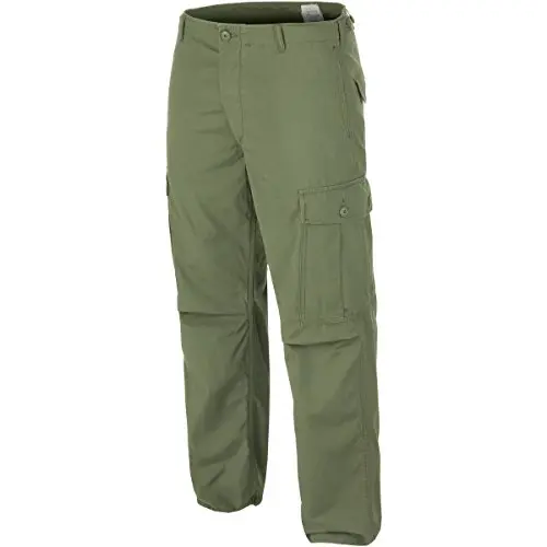 Mil-Tec Pantalón Militar US M64 Vietnam Negro - Estilo Táctico Resistente