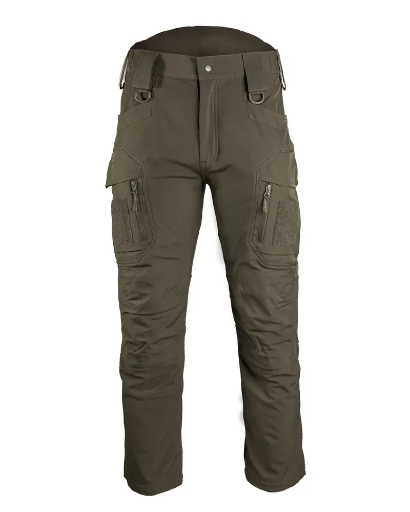 Mil-Tec Pantalón Softshell Assault Ranger Green - Pantalón Táctico Resistente