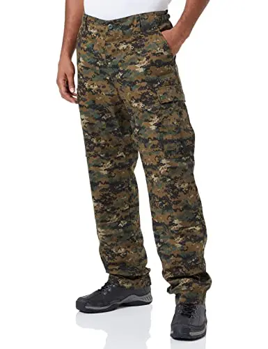 Mil-Tec Pantalón Táctico BDU Negro - Estilo Militar Campo