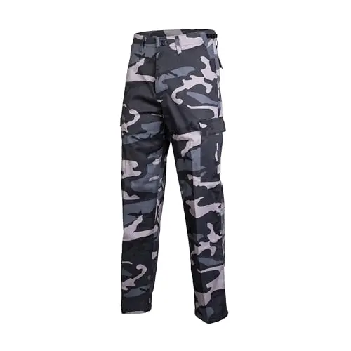 Mil-Tec Pantalones Ranger BDU Dark Camo - Pantalón Táctico Militar Resistente