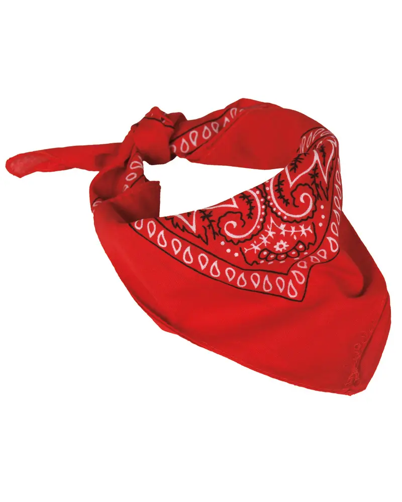 Mil-Tec Pañuelo Bandana Western Rojo - Multiusos Outdoor y Moda