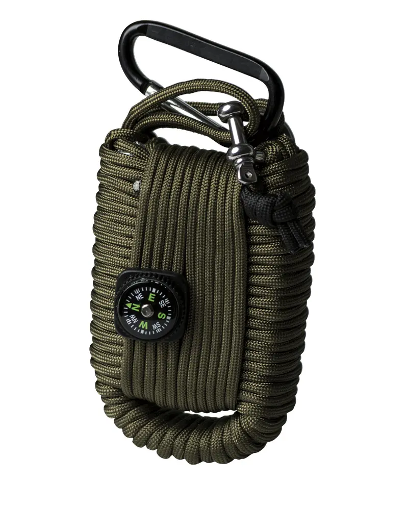 Mil-Tec Paracord Survival Kit Large Oliv - Kit Supervivencia Militar Completo