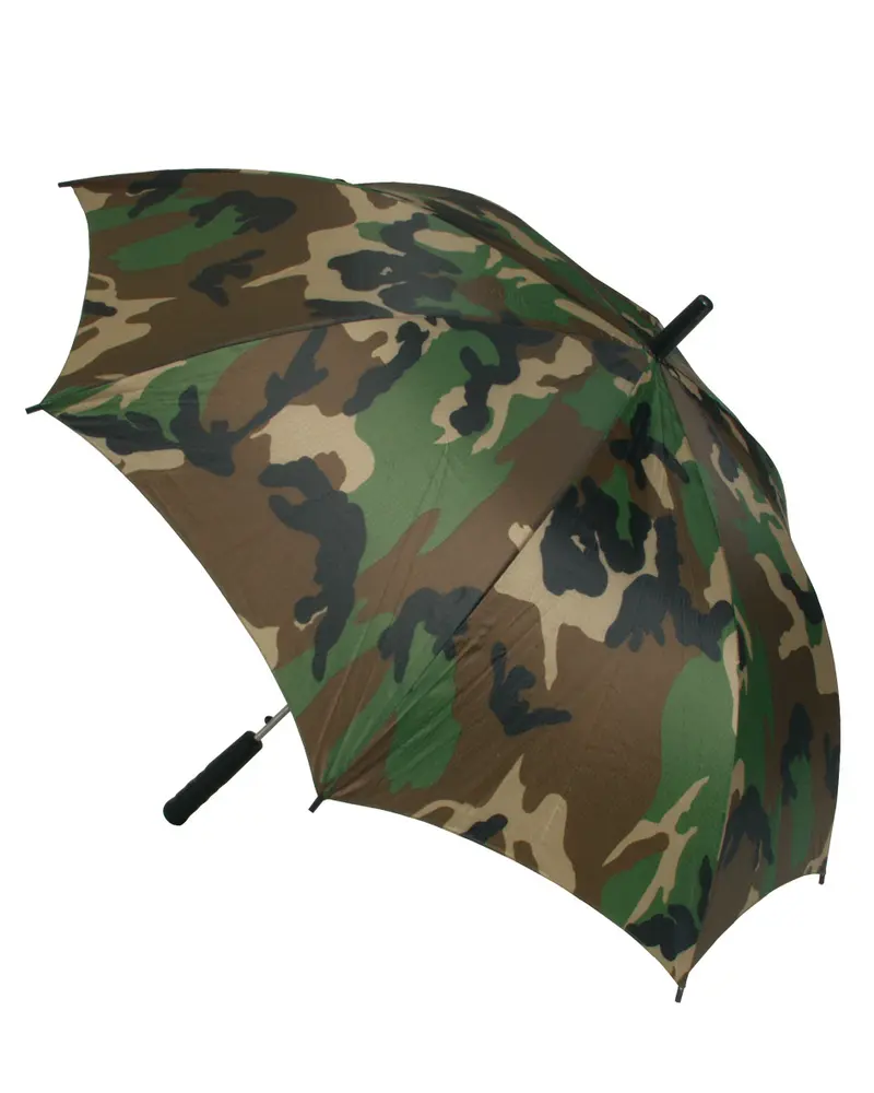 Mil-Tec Paraguas Bastón Militar Camuflaje Woodland - Resistente y Ligero