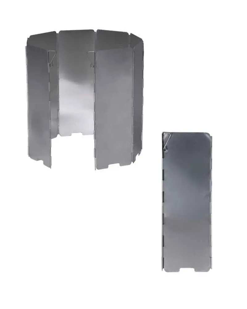 Mil-Tec Paravientos Plegable de Aluminio 67x24cm para Camping y Aire Libre