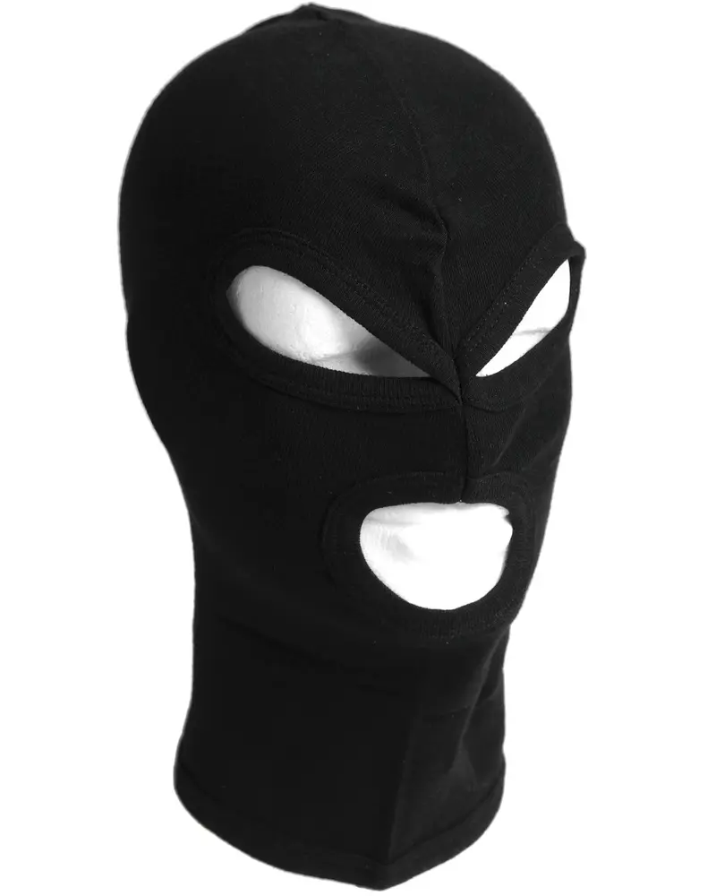 Mil-Tec Pasamontañas Táctico Negro 3 Agujeros Algodón Unisex