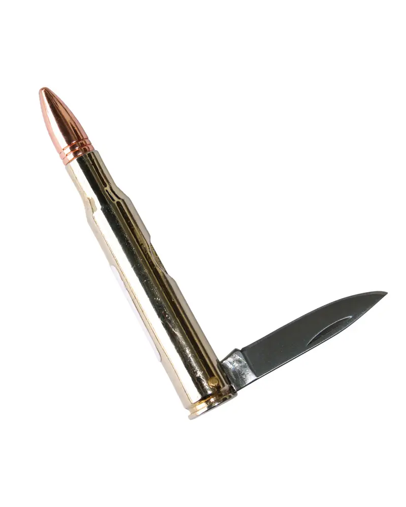 Mil-Tec Patronenmesser Gross - Cuchillo Táctico Militar para Supervivencia y Camping