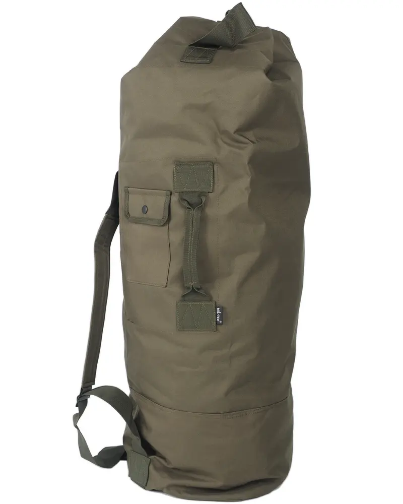 Mil-Tec Petate Militar US Seesack Doble Correa Poliéster Verde Oliva