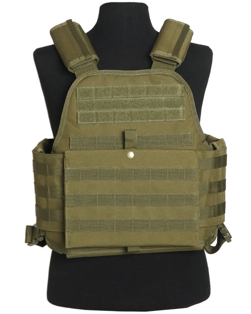 Mil-Tec Plate Carrier Chaleco Táctico Verde Oliva - Sistema Modular Profesional