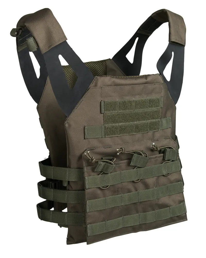Mil-Tec Plate Carrier Vest Gen.II Oliva - Chaleco Táctico Portaplacas Profesional