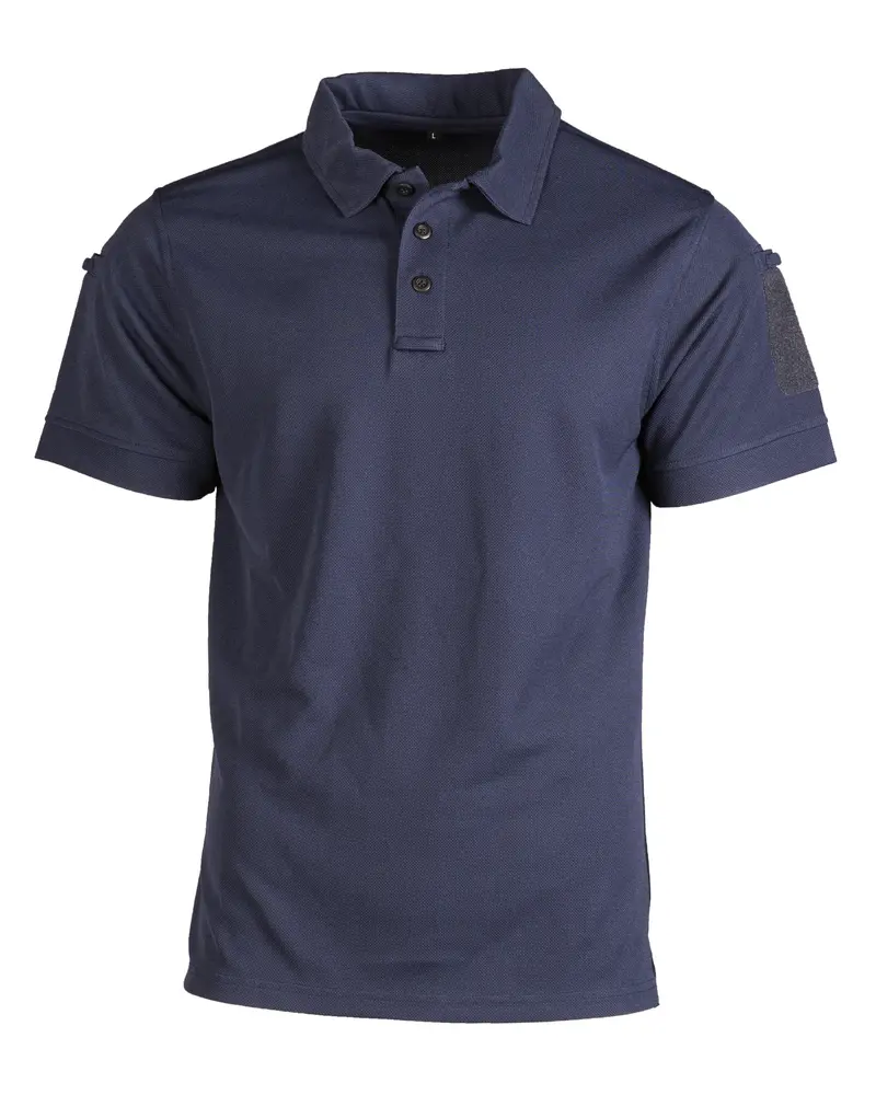 Mil-Tec Polo Táctico Quick Dry Manga Corta Azul Marino - Secado Rápido