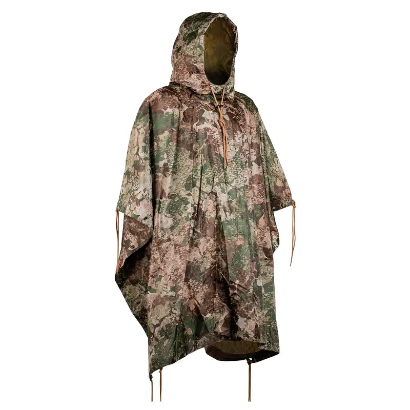 Mil-Tec Poncho de lluvia unisex • Poncho estadounidense de material Ripstop resistente • Poncho de lluvia multiusos para hombre y mujer • Impermeable y extra largo • Chaqueta impermeable para