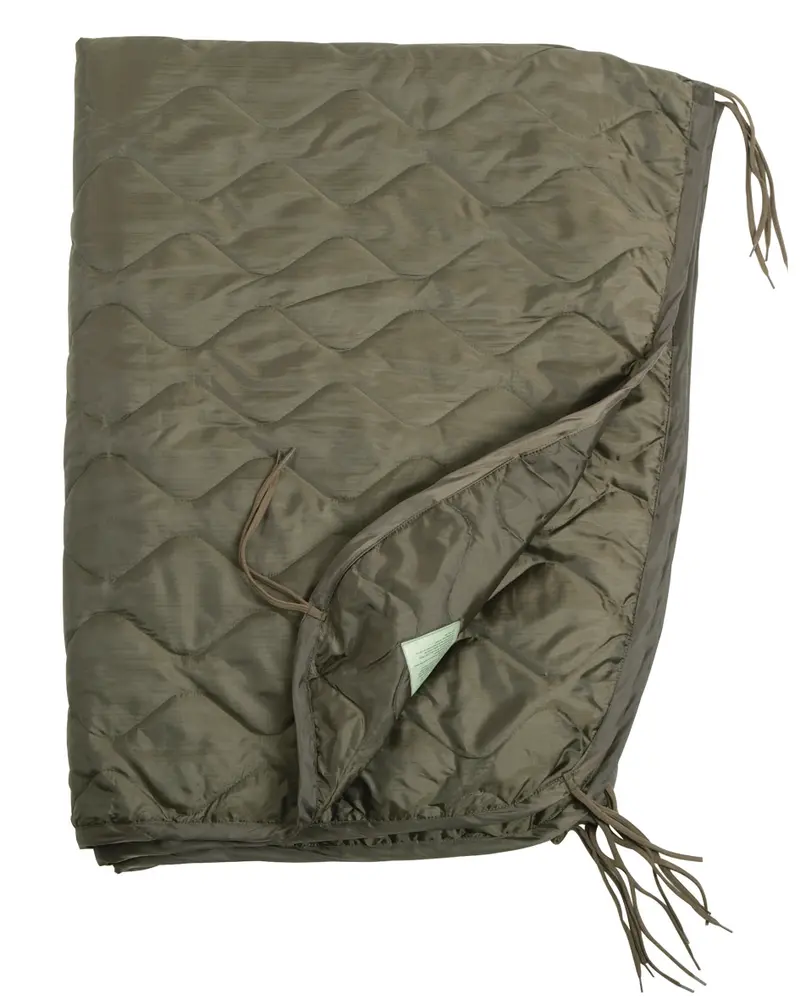 Mil-Tec Poncho Liner Steppdecke Oliva - Manta Militar Acolchada Ultraligera