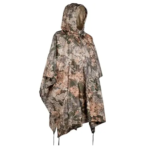 Mil-Tec Poncho PE R/S 780gr WASP I Z1B - Poncho Militar Resistente para Camping y Aire Libre
