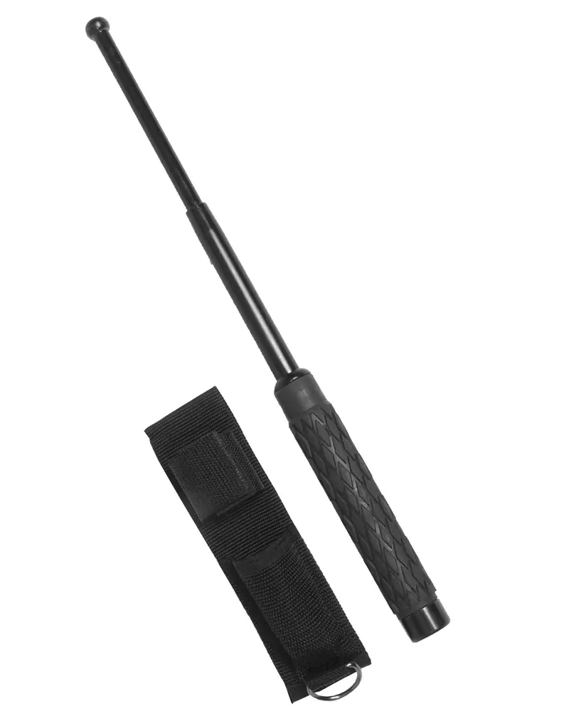 Mil-Tec Porra Telescópica Extensible 20-53cm con Funda - Defensa Personal Profesional