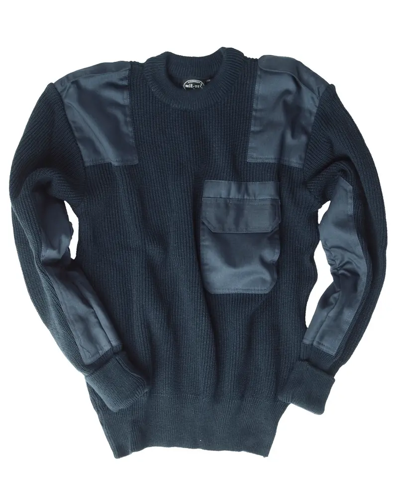 Mil-Tec Pullover BW Polyacryl Azul Marino - Jersey Militar Resistente