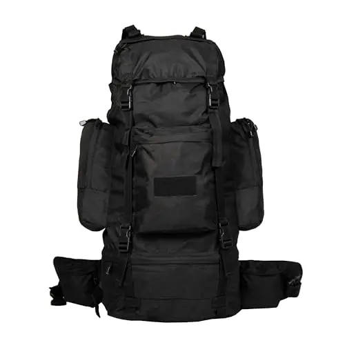 Mil-Tec Ranger Chaleco Táctico Acolchado Negro - Chaleco Militar Multibolsillos