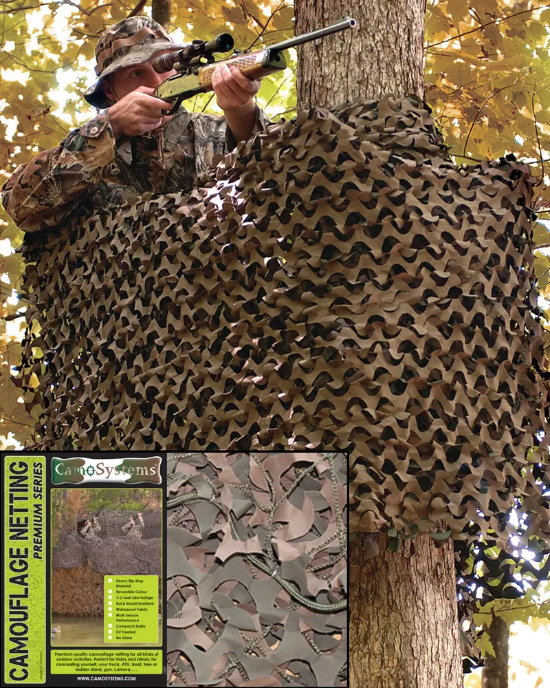 Mil-Tec Red de Camuflaje Netz Basic 3x3m Woodland - Camuflaje Militar Resistente