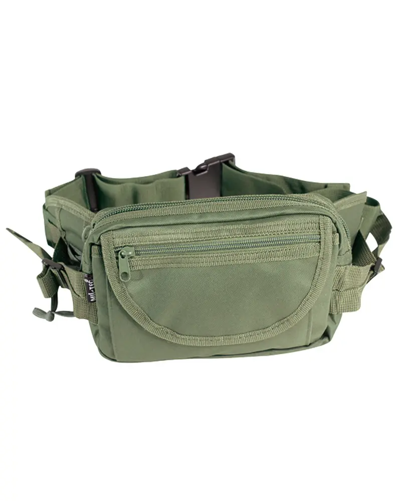 Mil-Tec Riñonera Táctica Grande Oliva - Bolsa de Cintura Militar Resistente