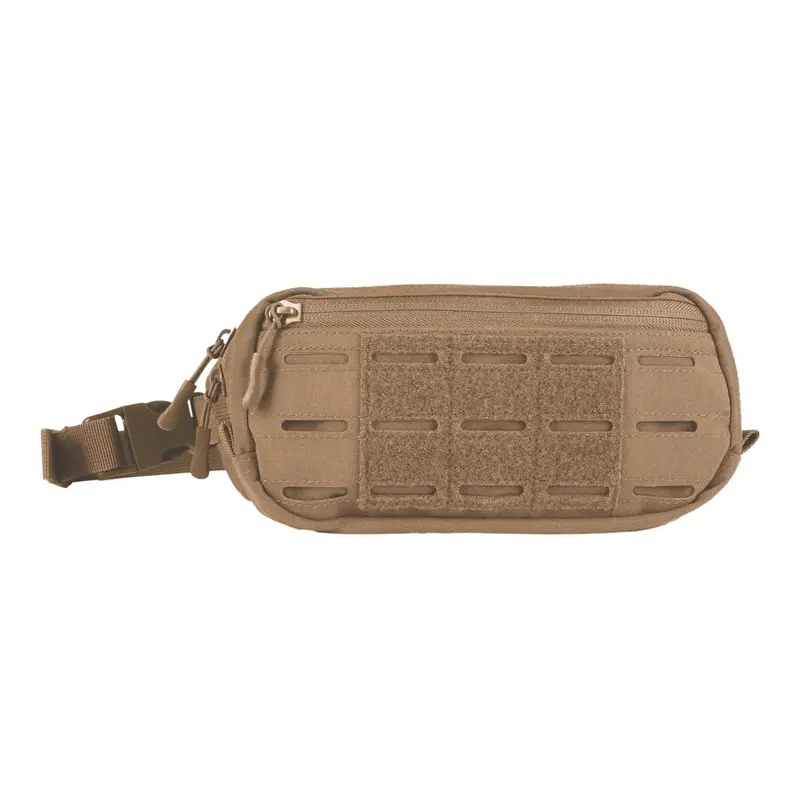 Mil-Tec Riñonera Táctica Laser Cut Dark Coyote - Equipamiento Militar Outdoor