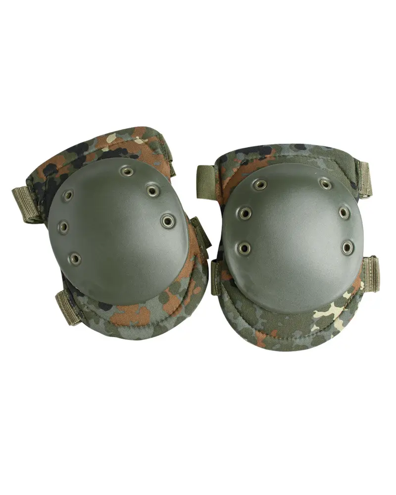 Mil-Tec Rodilleras Tácticas Flecktarn - Protección Profesional Camuflaje Militar