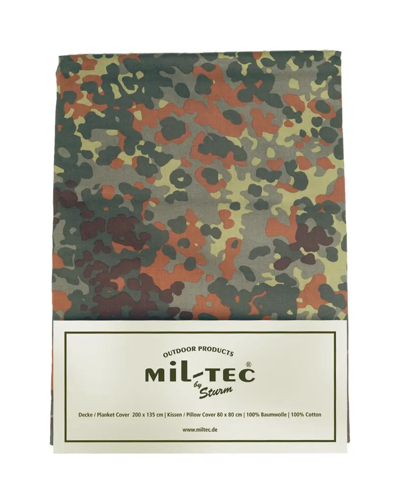 Mil-Tec Ropa de Cama 2 Piezas Patrón Flecktarn Camuflaje Militar